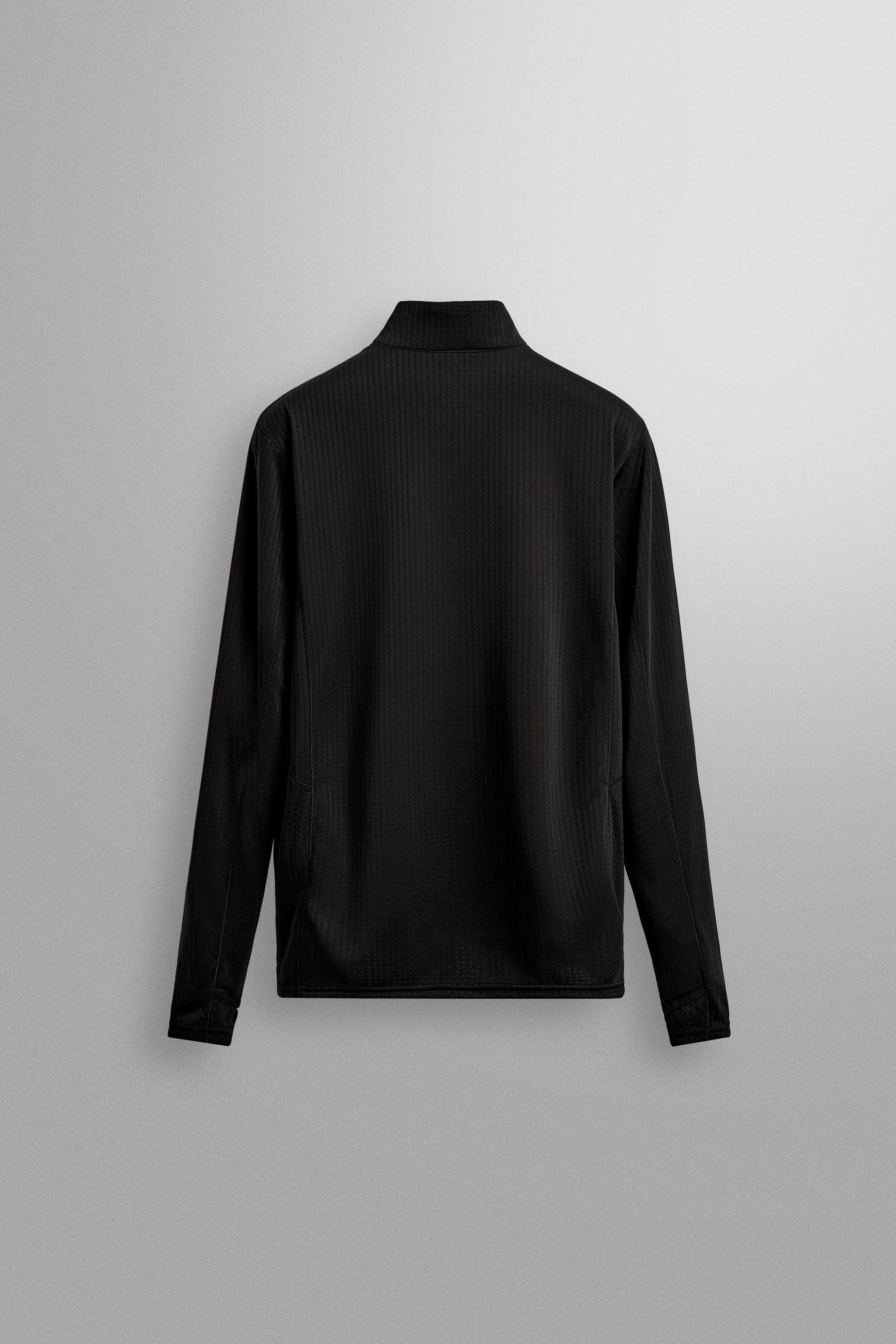 COMBINATION POCKET QUARTER-ZIP SWEATSHIRT